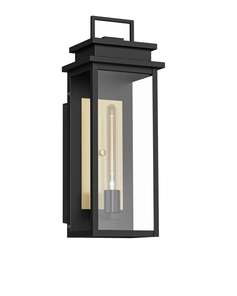 Lighting One Exclusive | Cyrus exterior black lantern